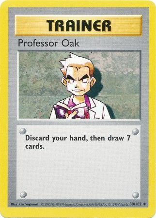 Professor Oak (88/102) [Base Set Shadowless Unlimited] | Nerdhalla Games