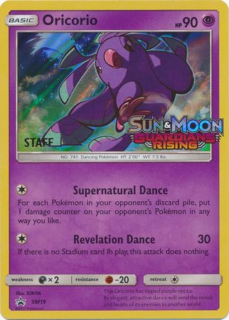 Oricorio (SM19) (Staff Prerelease Promo) [Sun & Moon: Black Star Promos] | Nerdhalla Games