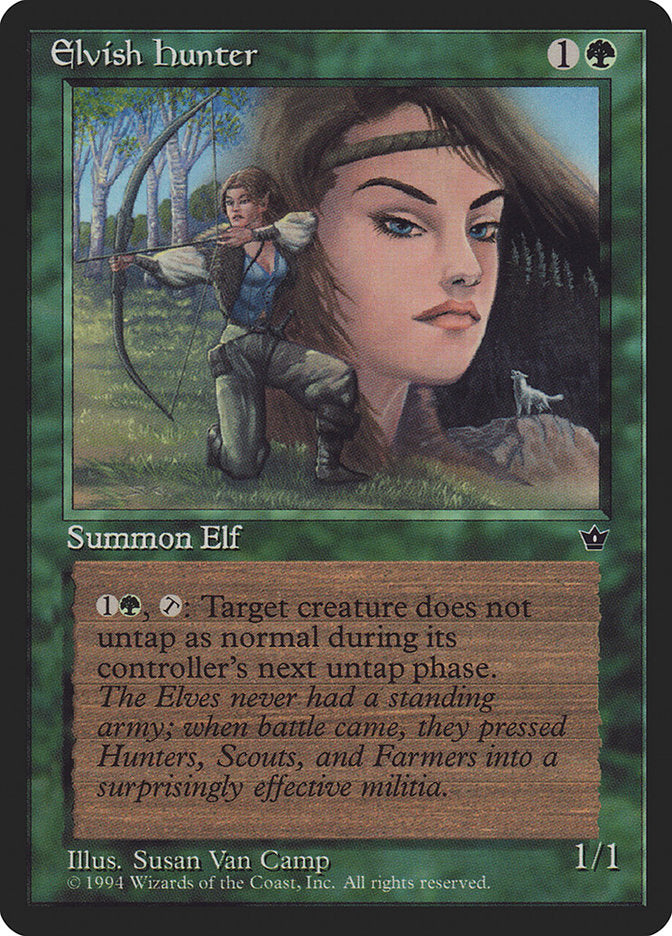 Elvish Hunter (Susan Van Camp) [Fallen Empires] | Nerdhalla Games