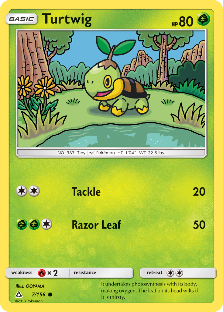 Turtwig (7/156) [Sun & Moon: Ultra Prism] | Nerdhalla Games