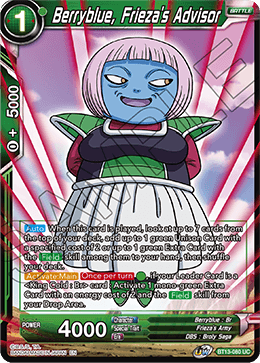 Berryblue, Frieza's Advisor (Uncommon) [BT13-080] | Nerdhalla Games