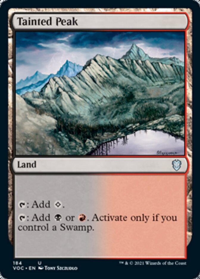 Tainted Peak [Innistrad: Crimson Vow Commander] | Nerdhalla Games