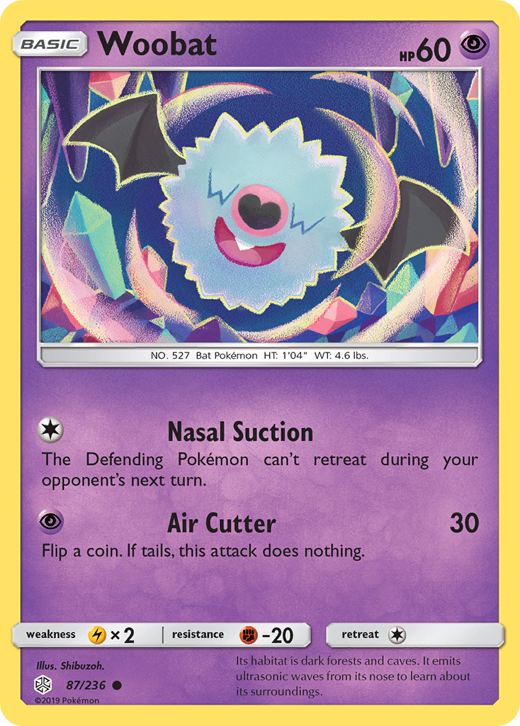 Woobat (87/236) [Sun & Moon: Cosmic Eclipse] | Nerdhalla Games