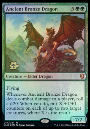 Ancient Bronze Dragon [Commander Legends: Battle for Baldur's Gate Prerelease Promos] | Nerdhalla Games