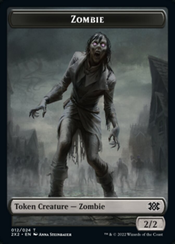 Zombie // Angel Double-sided Token [Double Masters 2022 Tokens] | Nerdhalla Games