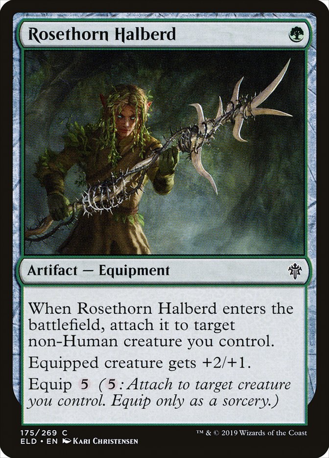 Rosethorn Halberd [Throne of Eldraine] | Nerdhalla Games