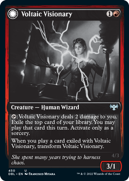 Voltaic Visionary // Volt-Charged Berserker [Innistrad: Double Feature] | Nerdhalla Games