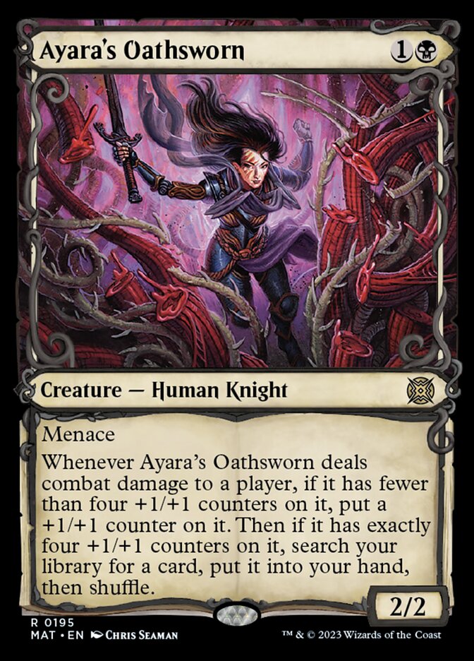 Ayara's Oathsworn (Showcase Halo Foil) [March of the Machine: The Aftermath] | Nerdhalla Games