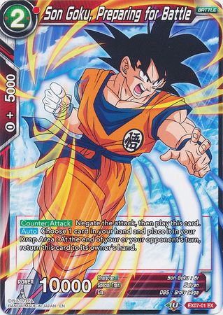 Son Goku, Preparing for Battle [EX07-01] | Nerdhalla Games