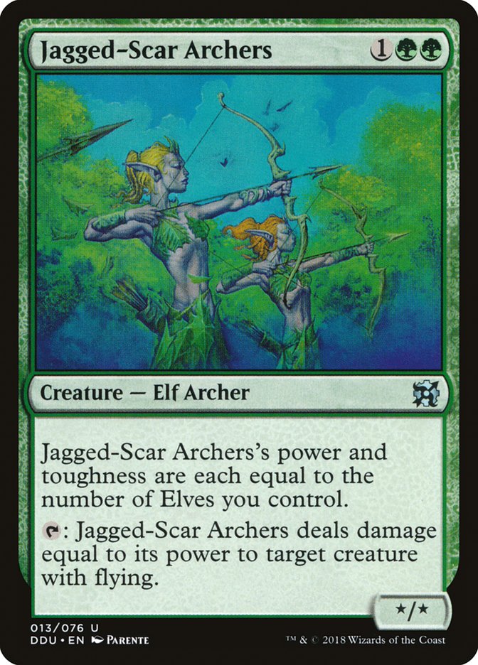 Jagged-Scar Archers [Duel Decks: Elves vs. Inventors] | Nerdhalla Games