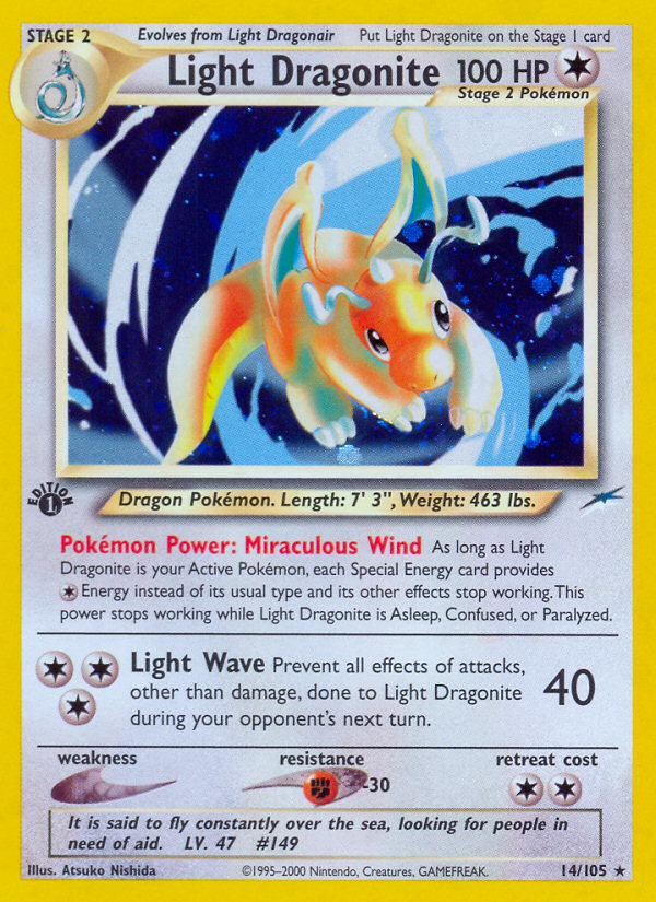 Light Dragonite (14/105) [Neo Destiny 1st Edition] | Nerdhalla Games