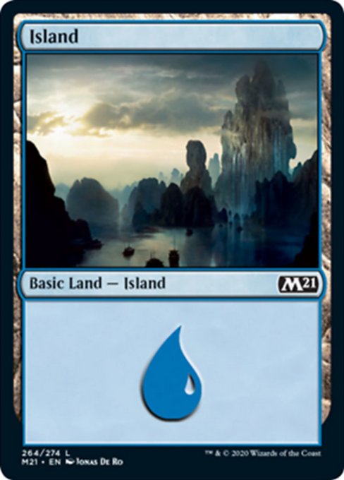 Island (264) [Core Set 2021] | Nerdhalla Games