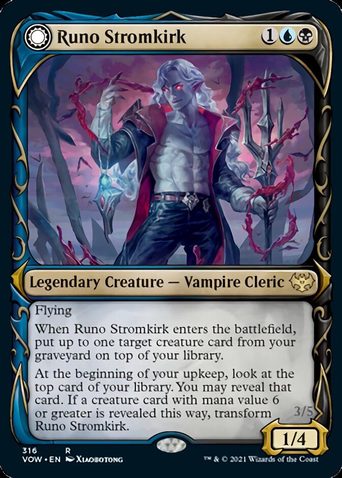 Runo Stromkirk // Krothuss, Lord of the Deep (Showcase Fang Frame) [Innistrad: Crimson Vow] | Nerdhalla Games