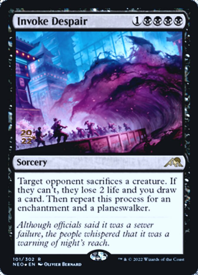 Invoke Despair [Kamigawa: Neon Dynasty Prerelease Promos] | Nerdhalla Games