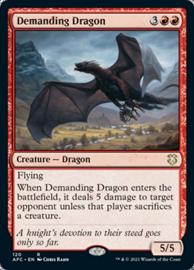 Demanding Dragon [Dungeons & Dragons: Adventures in the Forgotten Realms Commander] | Nerdhalla Games