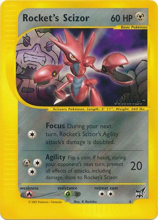 Rocket's Scizor (4) (Winner) [Best of Promos] | Nerdhalla Games