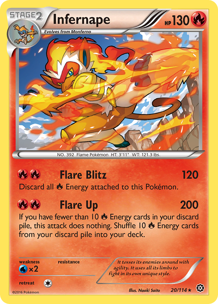 Infernape (20/114) [XY: Steam Siege] | Nerdhalla Games