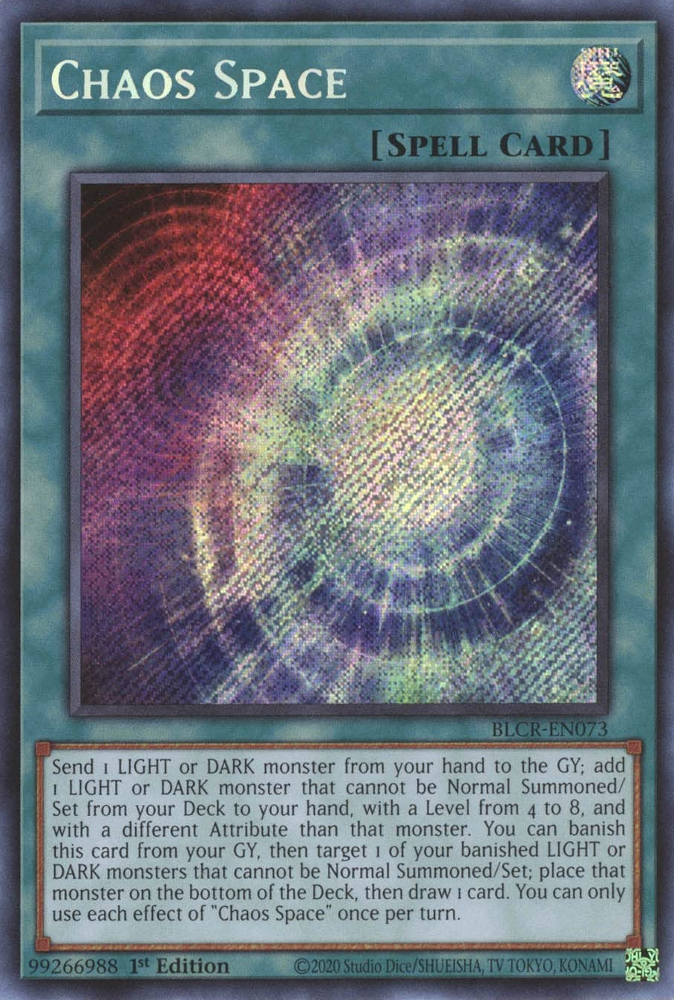 Chaos Space [BLCR-EN073] Secret Rare | Nerdhalla Games