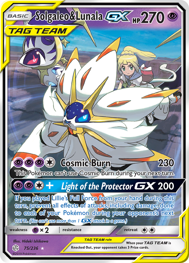 Solgaleo & Lunala GX (75/236) [Sun & Moon: Cosmic Eclipse] | Nerdhalla Games