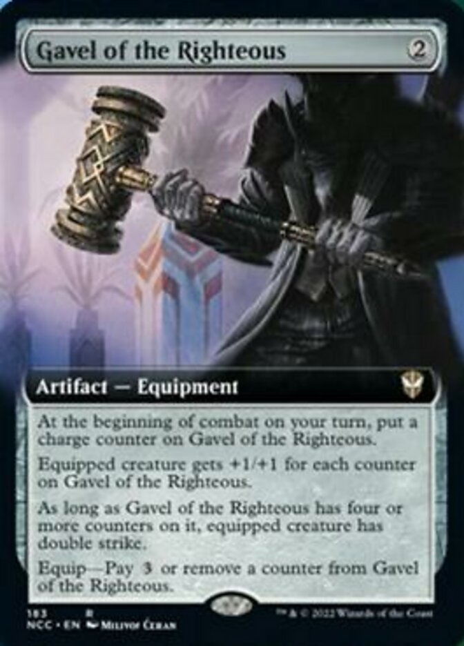 Gavel of the Righteous (Extended Art) [Streets of New Capenna Commander] | Nerdhalla Games