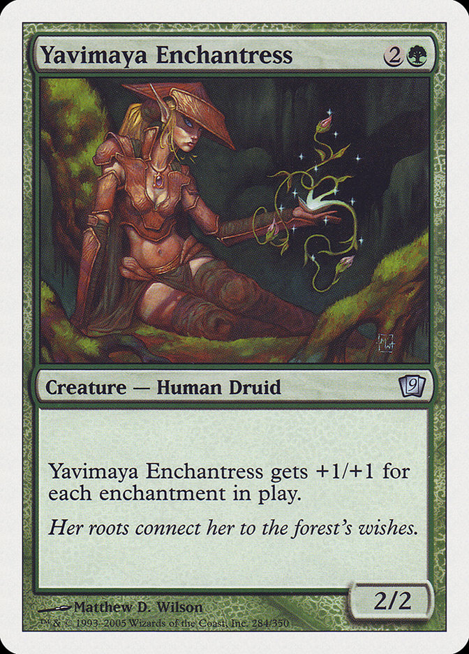 Yavimaya Enchantress [Ninth Edition] | Nerdhalla Games