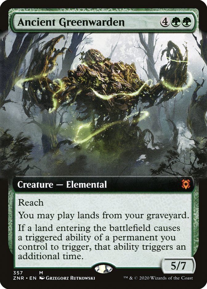 Ancient Greenwarden (Extended Art) [Zendikar Rising] | Nerdhalla Games