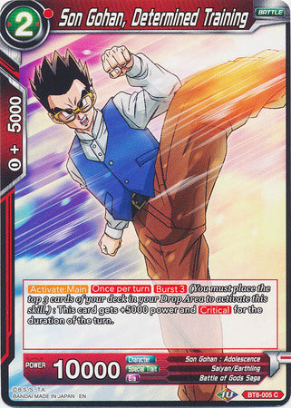 Son Gohan, Determined Training [BT8-005] | Nerdhalla Games