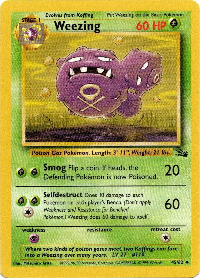 Weezing (45/62) [Fossil Unlimited] | Nerdhalla Games