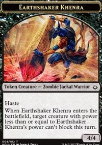 Earthshaker Khenra // Cat Double-sided Token [Hour of Devastation Tokens] | Nerdhalla Games