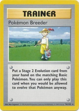 Pokemon Breeder (76/102) [Base Set Shadowless Unlimited] | Nerdhalla Games