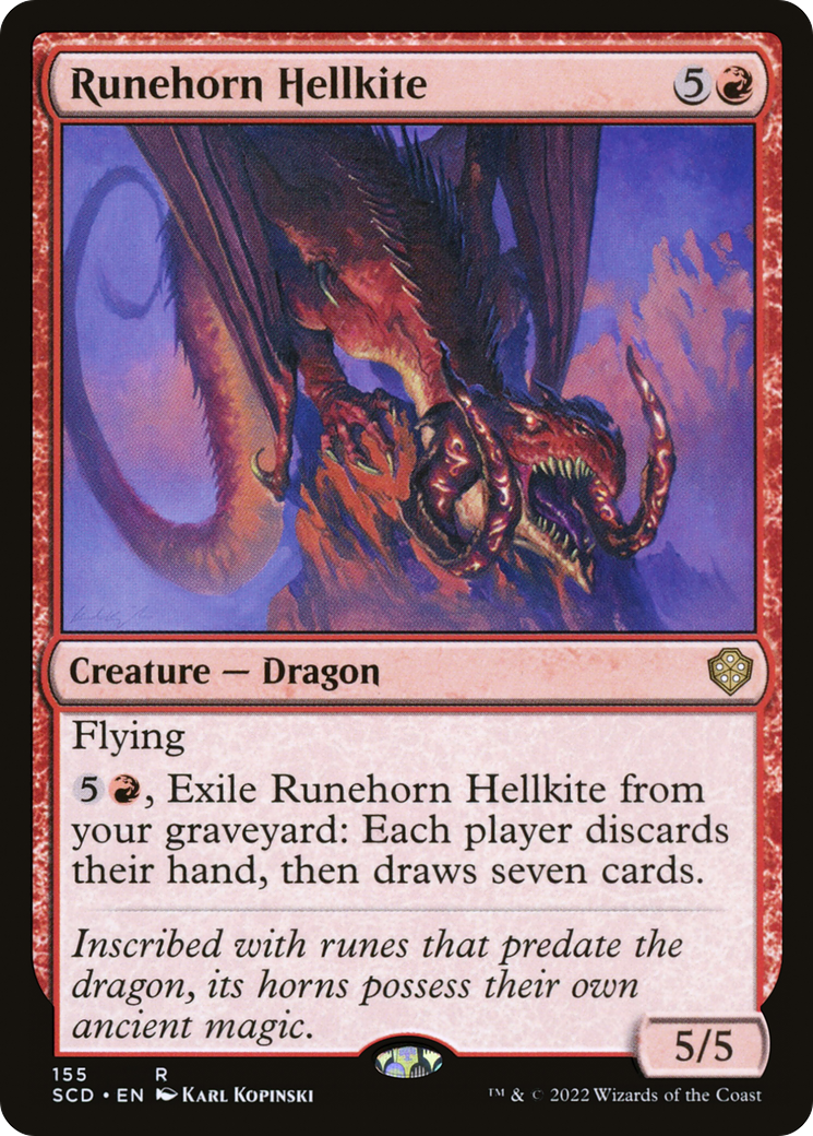 Runehorn Hellkite [Starter Commander Decks] | Nerdhalla Games