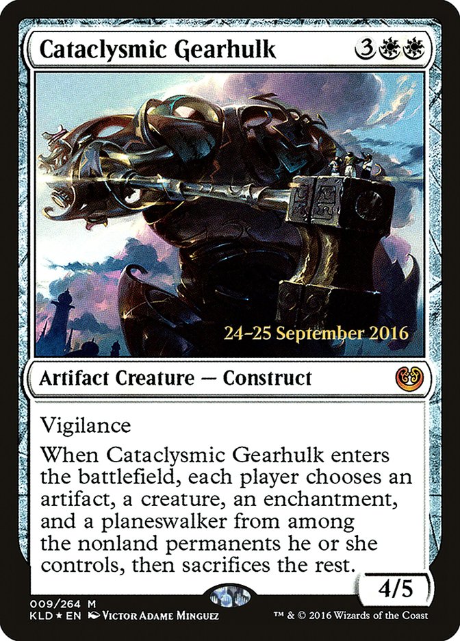 Cataclysmic Gearhulk  [Kaladesh Prerelease Promos] | Nerdhalla Games