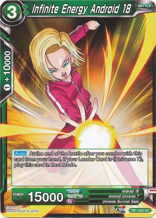 Infinite Energy Android 18 [TB1-055] | Nerdhalla Games