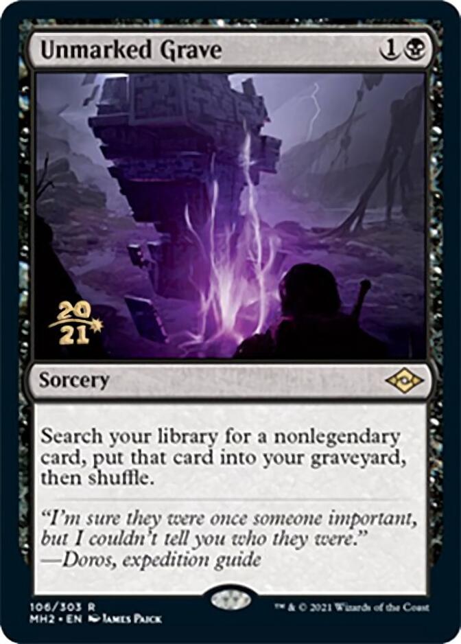 Unmarked Grave [Modern Horizons 2 Prerelease Promos] | Nerdhalla Games