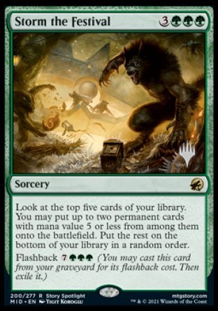 Storm the Festival (Promo Pack) [Innistrad: Midnight Hunt Promos] | Nerdhalla Games