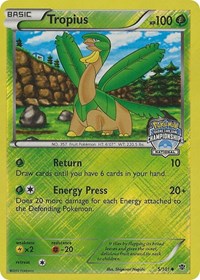 Tropius (5/101) (National Championship Promo) [Black & White: Plasma Blast] | Nerdhalla Games