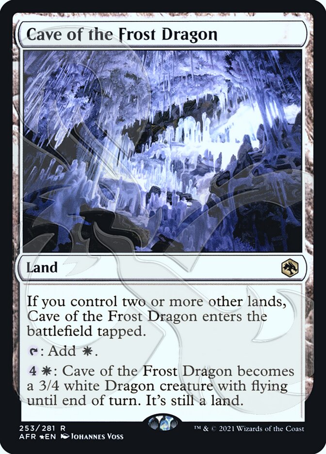 Cave of the Frost Dragon (Ampersand Promo) [Dungeons & Dragons: Adventures in the Forgotten Realms Promos] | Nerdhalla Games