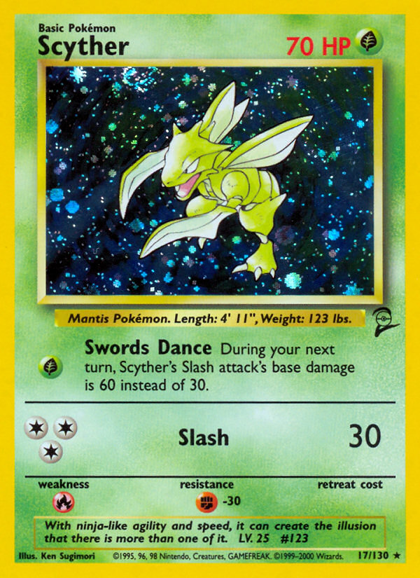 Scyther (17/130) [Base Set 2] | Nerdhalla Games