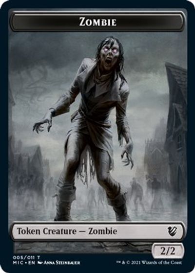 Zombie (005 MIC) // Zombie (005 MID) [Innistrad: Midnight Hunt Commander] | Nerdhalla Games