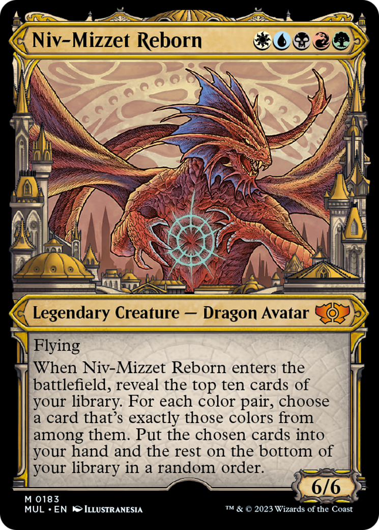 Niv-Mizzet Reborn (Halo Foil) [Multiverse Legends] | Nerdhalla Games