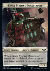 Soldier (002) // Space Marine Devastator Double-sided Token [Universes Beyond: Warhammer 40,000 Tokens] | Nerdhalla Games