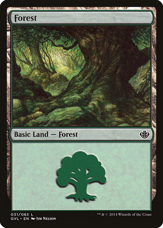 Forest (31) (Garruk vs. Liliana) [Duel Decks Anthology] | Nerdhalla Games