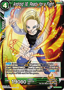 Android 18, Ready for a Fight (BT14-070) [Cross Spirits] | Nerdhalla Games