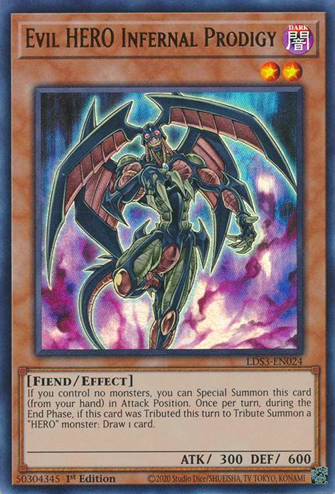 Evil HERO Infernal Prodigy [LDS3-EN024] Ultra Rare | Nerdhalla Games