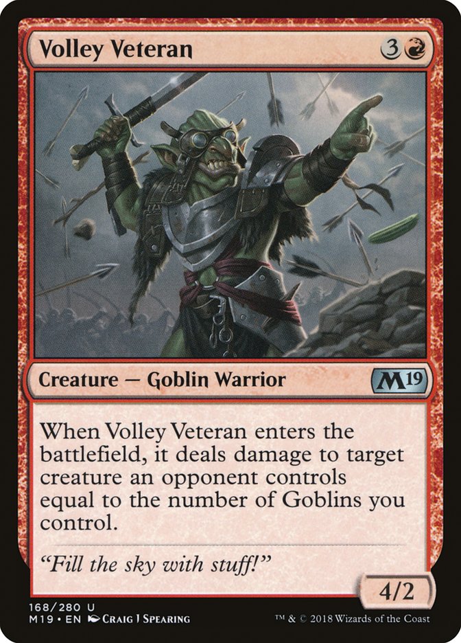 Volley Veteran [Core Set 2019] | Nerdhalla Games