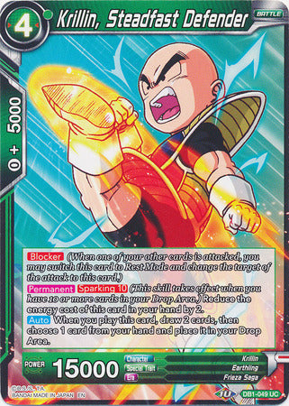 Krillin, Steadfast Defender (DB1-049) [Dragon Brawl] | Nerdhalla Games