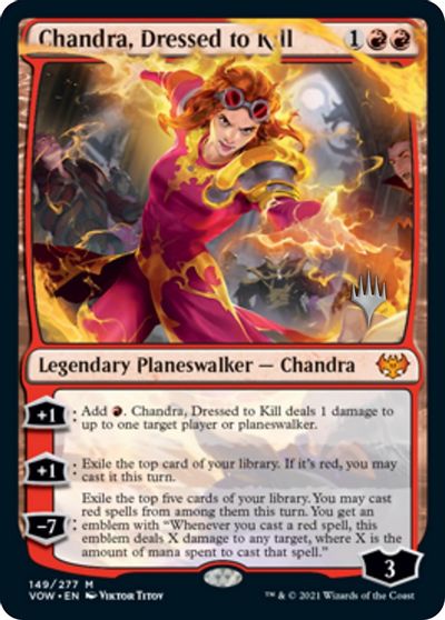 Chandra, Dressed to Kill (Promo Pack) [Innistrad: Crimson Vow Promos] | Nerdhalla Games