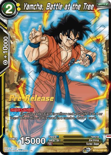 Yamcha, Battle at the Tree (BT15-102) [Saiyan Showdown Prerelease Promos] | Nerdhalla Games