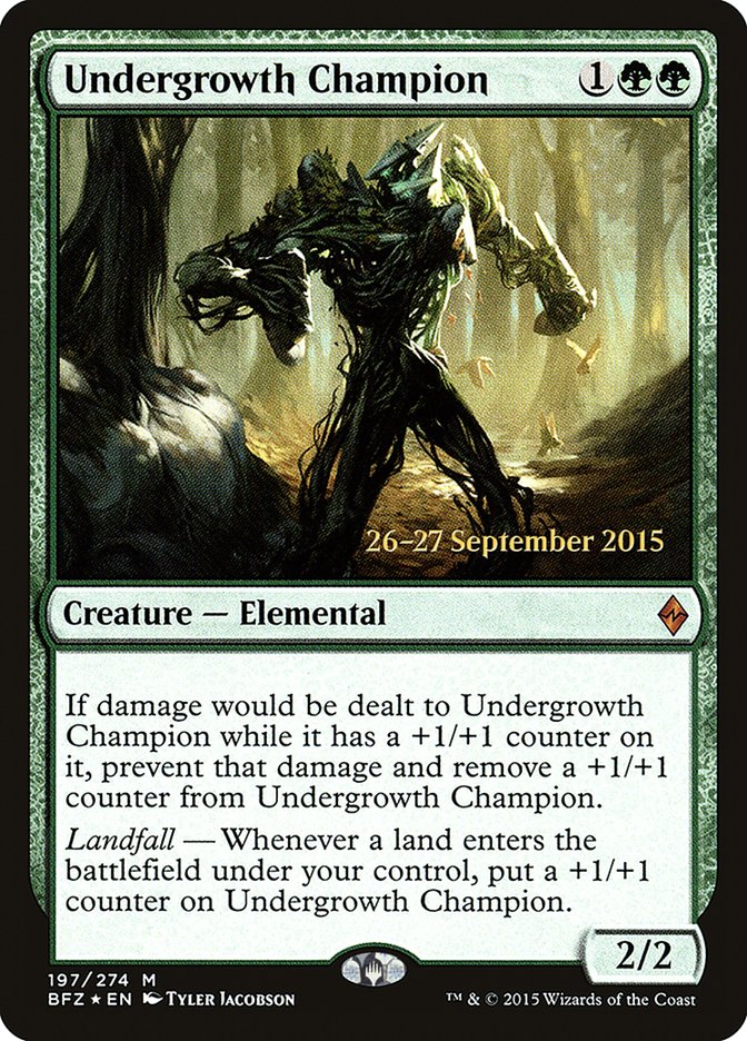 Undergrowth Champion  [Battle for Zendikar Prerelease Promos] | Nerdhalla Games