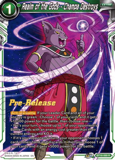 Realm of the Gods - Champa Destroys (BT16-069) [Realm of the Gods Prerelease Promos] | Nerdhalla Games